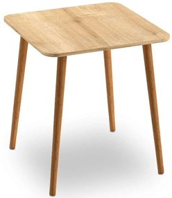 Τραπέζι Kare 0221440 70x70x72cm Oak Wood,Melamine