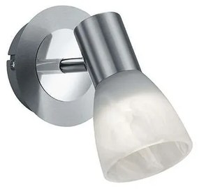 Φωτιστικό Τοίχου-Σποτ Led Levisto 400Lm 19x10cm Nickel Mat 871010107 Trio Lighting Metal, Glass
