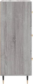 vidaXL Ντουλάπι Γκρι Sonoma 34,5x34x90 εκ. από Επεξεργασμένο Ξύλο
