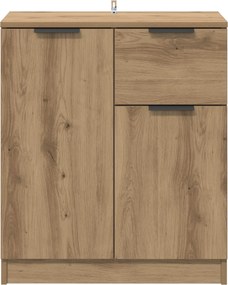 vidaXL Πλαϊνό γραφείο Artisan Oak 60 x 30 x 70 εκ. Επεξεργασμένο Ξύλο