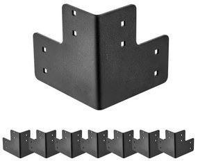 VEVOR 8pcs Workbench Corner Brackets Kit 6.5 x 6.5 x 6.5 in/165 x 165 x 165 mm