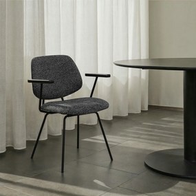 Sofia Dining Chair with Armrests Black