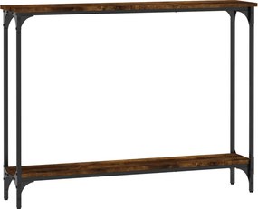 vidaXL Τραπέζι Κονσόλα Καπνιστή Δρυς 100x22,5x75 εκ. Επεξεργ. Ξύλο
