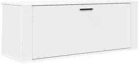 vidaXL Παπουτσοθήκη Επιτοίχια Λευκή 100x35x38 εκ. Επεξεργασμένο Ξύλο