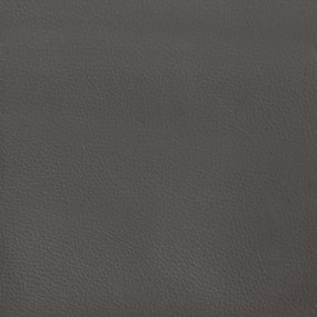 vidaXL Στρώμα με Pocket Springs Γκρι 90x200x20 εκ. Συνθετικό Δέρμα