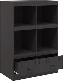 vidaXL Ντουλάπι Μαύρο 67x39x95 εκ. από Ατσάλι