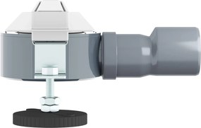 vidaXL 360° Νεροχύτης ντους με λεπτό μοντέλο Ασημί 50 cm