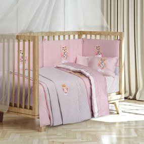 Κουβέρτα Πικέ Βαμβακερή Αγκαλιάς 75x110εκ. Essential Baby 8843 Λιλά-Ροδί Greenwich Polo Club