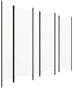 vidaXL Διαχωριστικό Δωματίου με 6 Πάνελ Λευκό 300 x 180 εκ.