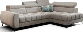 Γωνιακός καναπές Calyra Mini-Δεξιά-Μπεζ
