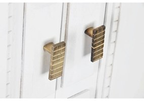 Σκευοθήκη DKD Home Decor Γκρι Χρυσό Λευκό Ορείχαλκος Ξύλο από Μάνγκο (93 x 41 x 114 cm)