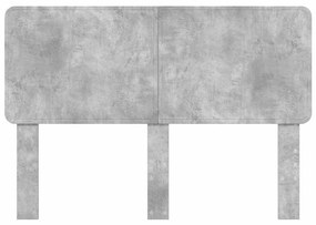 vidaXL Κεφαλάρι Σκυρόδεμα Γκρι 140 cm Επεξεργασμένο ξύλο