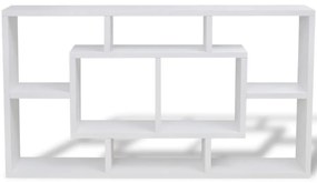 Ραφιέρα Τοίχου 8 Τμημάτων Λευκή