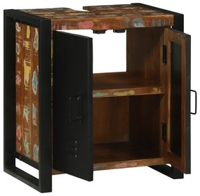 vidaXL Ντουλάπα Πάγκου 55x35x60 εκ Μασίφ Ξύλο Ανακυκλωμένο