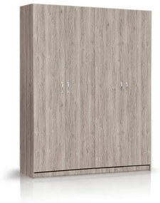 ΧΕΡΙ ΞΥΛΟ Ντουλάπα 4φυλλη MINIMAL 182cm Μ. x 60cm x 240cm Y. --ΚΩΔ.: 10-05a