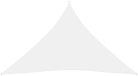 Πανί Σκίασης Τρίγωνο Λευκό 5 x 6 x 6 μ. από Ύφασμα Oxford - Λευκό