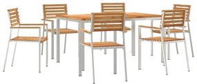 vidaXL Σέτ φαγητού για κήπο 7 pcs