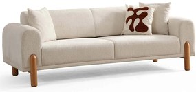 Καναπές - Κρεβάτι Τριθέσιος Lyke 560ARE4103 228x88x75cm Cream