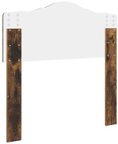 vidaXL Κεφαλάρι Καπνιστό Δρύς 80 cm Επεξεργασμένο ξύλο