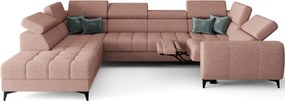 Γωνιακός καναπές Calyra Max I Relax-Σομόν-Αριστερή