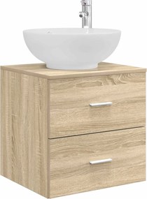 vidaXL Σετ Επίπλων Μπάνιου 5 pcs Sonoma Δρυς