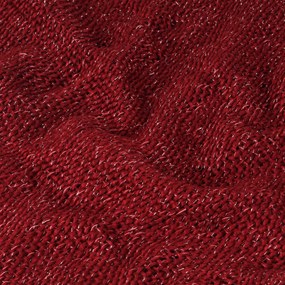 vidaXL Ριχτάρι Μπορντό 220 x 250 cm Πολυεστέρας