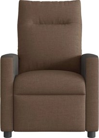 vidaXL Πολυθρόνα Μασάζ Ανακλινόμενη Καφέ Υφασμάτινη