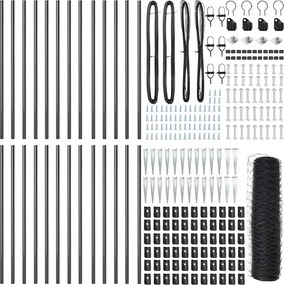 vidaXL Στύλος Περιφράξεων Γκρι