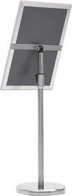vidaXL Βάσεις Αφισών 2 pcs Ασημί 32,7 x 24 x 108 εκ. Αλουμίνιο
