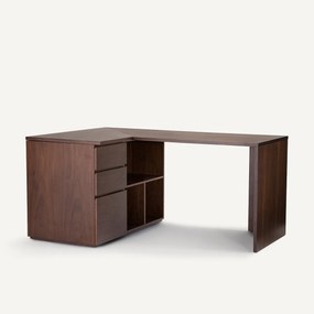 Ντουλάπι γραφείου με καπλαμά ξύλου καρυδιάς, Working