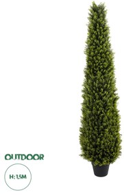 GloboStar® Artificial Garden CYPRESSUS SEMPERVIRENS 20395 Τεχνητό Διακοσμητικό Φυτό Μεσογειακό Κυπαρίσσι Υ150cm