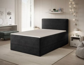 Επενδυμένο Κρεβάτι Mitalo-Μαύρο-140 x 200
