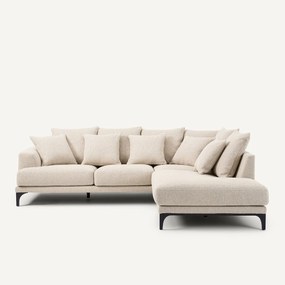 Γωνιακός καναπές από ύφασμα bouclette, ARMENTO