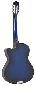 vidaXL Κιθάρα Western Classical Cutaway Μπλε με Ισοσταθμιτή 6 Χορδές