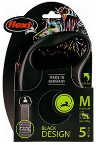 Λουρί Σκύλου Flexi BLACK DESIGN 5 m Μέγεθος S Silver