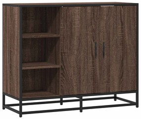 vidaXL Sideboard καφέ δρυς 92x35x76 cm Ξύλινο μηχανουργικό ξύλο