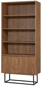 Βιβλιοθήκη 863SPH5109 80x36x182cm Walnut-Black