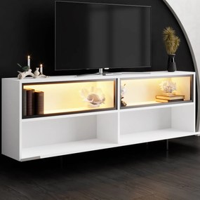 Έπιπλο Τηλεόρασης Λευκό CUZEDE 180x32x67