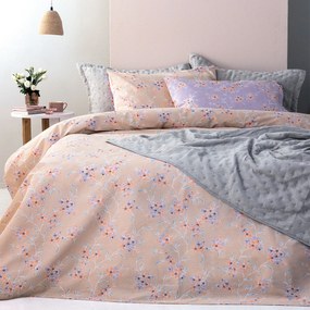 Σεντόνια Υπέρδιπλα (Σετ) Palamaiki Fashion FL6262 Λιλά,Εκρού ΜΕ ΛΑΣΤΙΧΟ 170x200+30