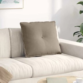 vidaXL Μαξιλάρι Πλάτης Taupe 60 x 50 cm Ύφασμα Μικροΐνας