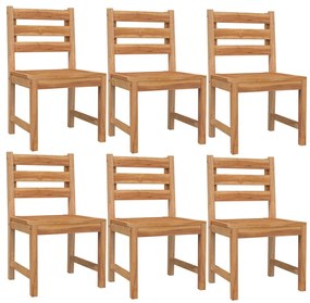 vidaXL Σετ Τραπεζαρίας Κήπου 7 Τεμαχίων από Μασίφ Ξύλο Teak