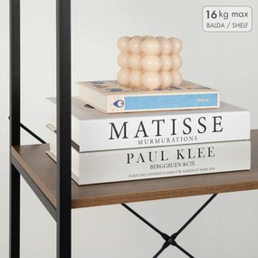 Ράφια Max Home Σίδερο Ξύλο MDF 4 Ράφια 60 X 120 X 30 CM