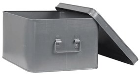 LABEL51 Κουτί Αποθήκευσης Media Χρώμα Αντικέ Γκρι 35 x 27 x 18 εκ. XL