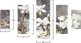 ΠΕΝΤΑΠΤΥΧΟΣ ΠΙΝΑΚΑΣ MDF MAGNOLIA KOBUS HM7207.01 82X56x0,3 εκ.