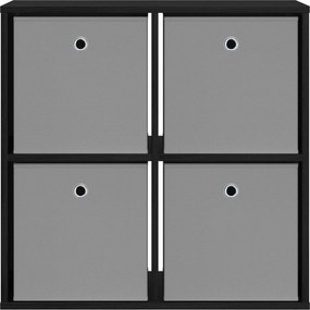 vidaXL Πλαϊνό γραφείο Μαύρη Οξυά 68,5 x 32 x 67 εκ