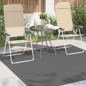 vidaXL Χαλιά χώρου τετράγωνο PALMERAS Ανθρακί 200 x 200 cm Πολυεστέρας