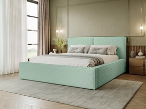 Επενδυμένο κρεβάτι Santos-Menta-160 x 200