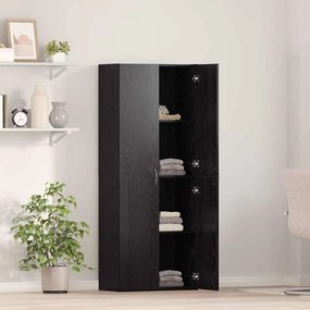 vidaXL Γραφείο Ντουλάπι Μαύρη Οξυά 60 x 32 x 152,5 εκ
