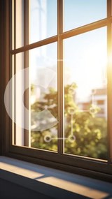 Intra Συλλεκτικό Ξύλινο Παζλ Plywood 4mm - Ηλιόλουστο παράθυρο με θέα στο πράσινο Σε Ξύλινο Κουτί - Διαστάσεις Puzzle: 10x10 cm – 25 κομμάτια
