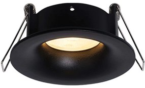 Σποτ Χωνευτό S168 Φ8,5x4cm 1xGu10 50W Black Στρόγγυλο